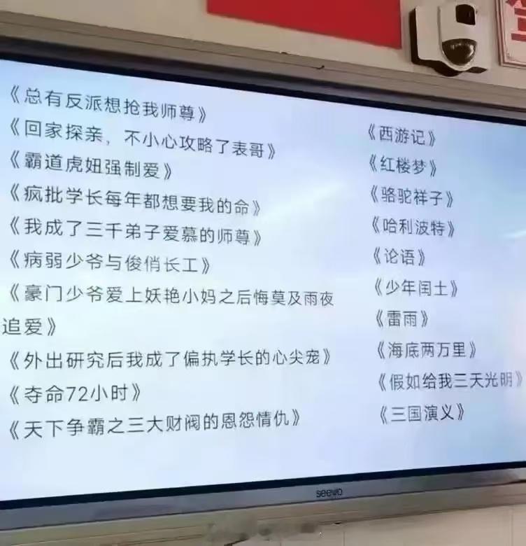 这些文学名著如果诞生在互联网时代，会起什么名字 ​​​