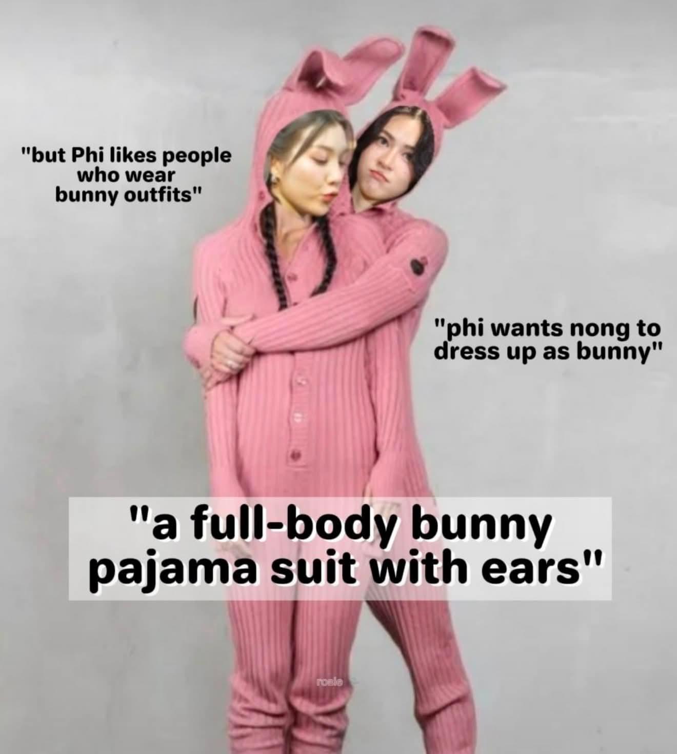 万一是这样的兔子睡衣呢😗😗 ​​​