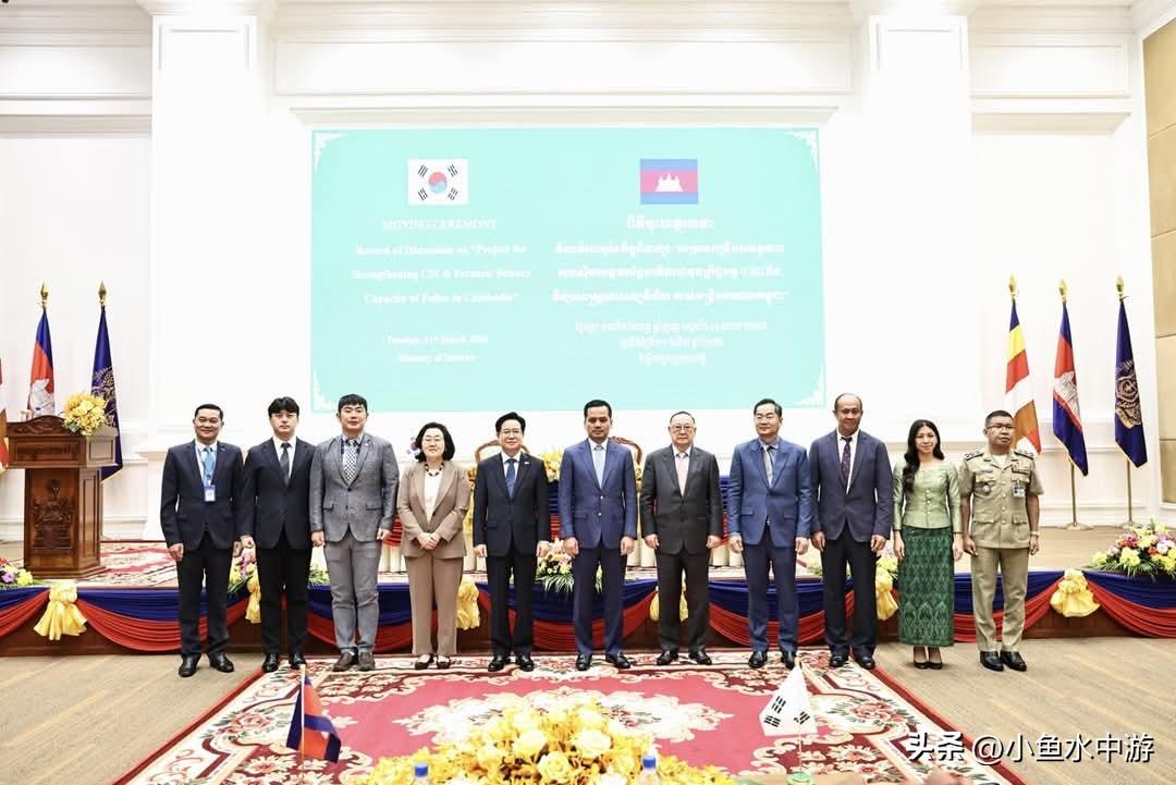 韩国砸1350万美元，帮柬埔寨升级警察“高科技装备”

3月31日，柬埔寨内政部