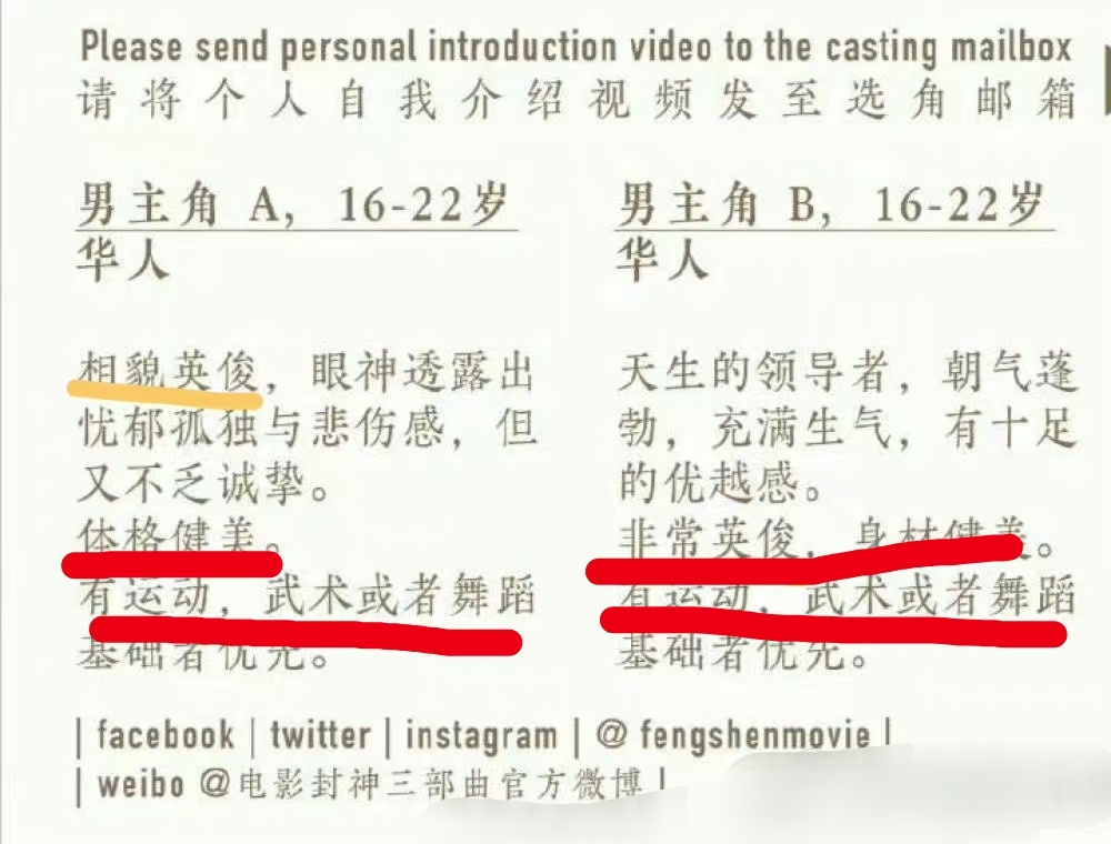 #封神选角标准##封神男主角选角条件#不是，大家都这么会吗？！ ​​​