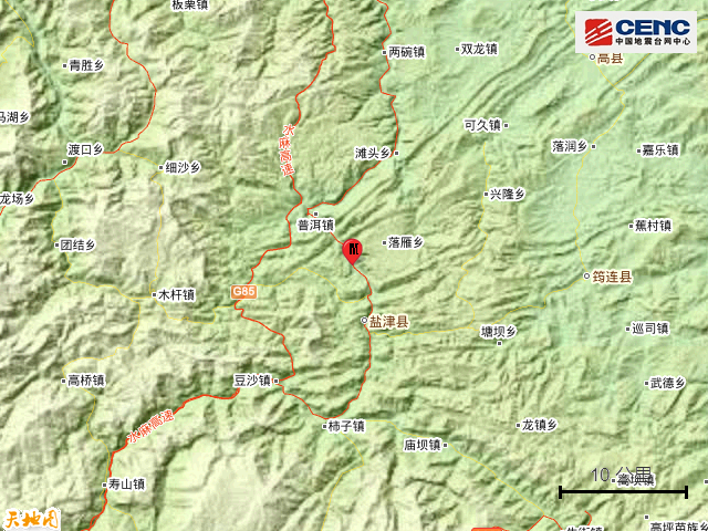 湖南|云南昭通市盐津县发生4.7级地震