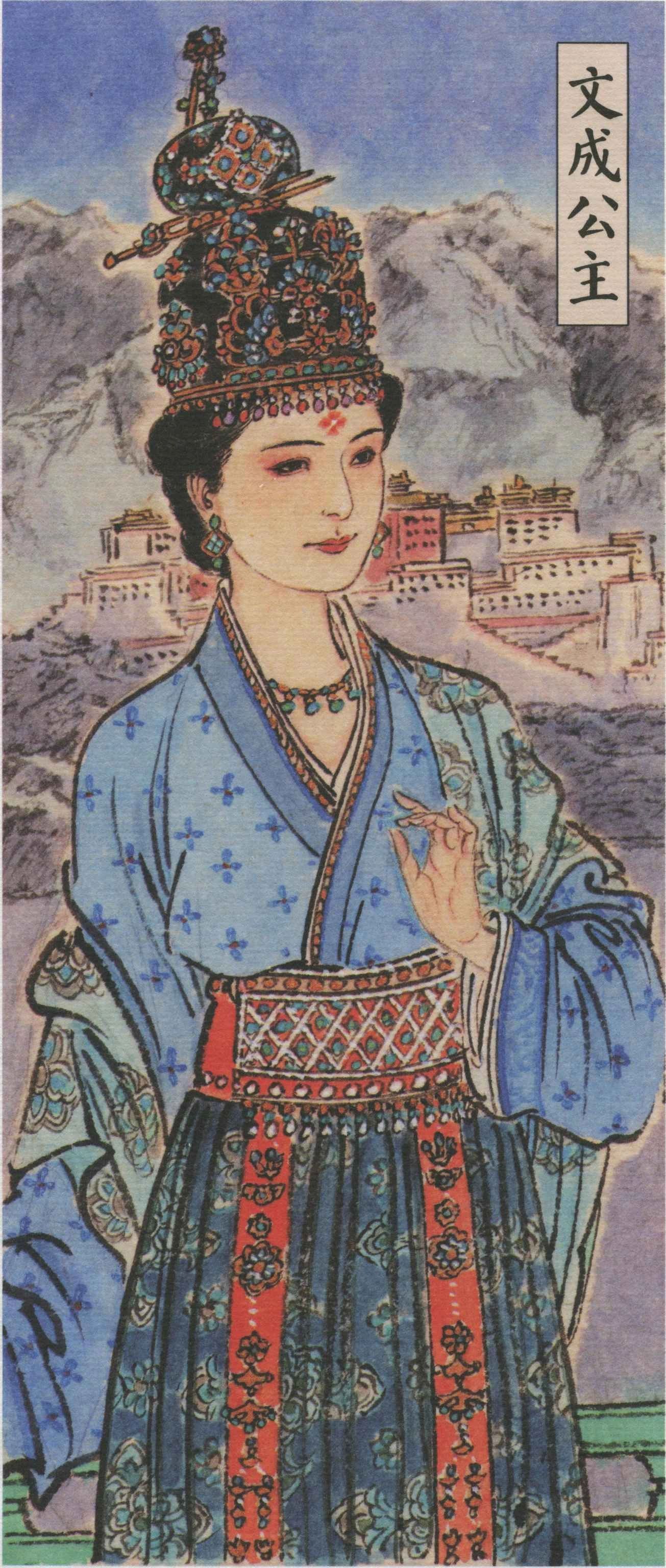 唐朝巾帼·李云中绘画 ​​​