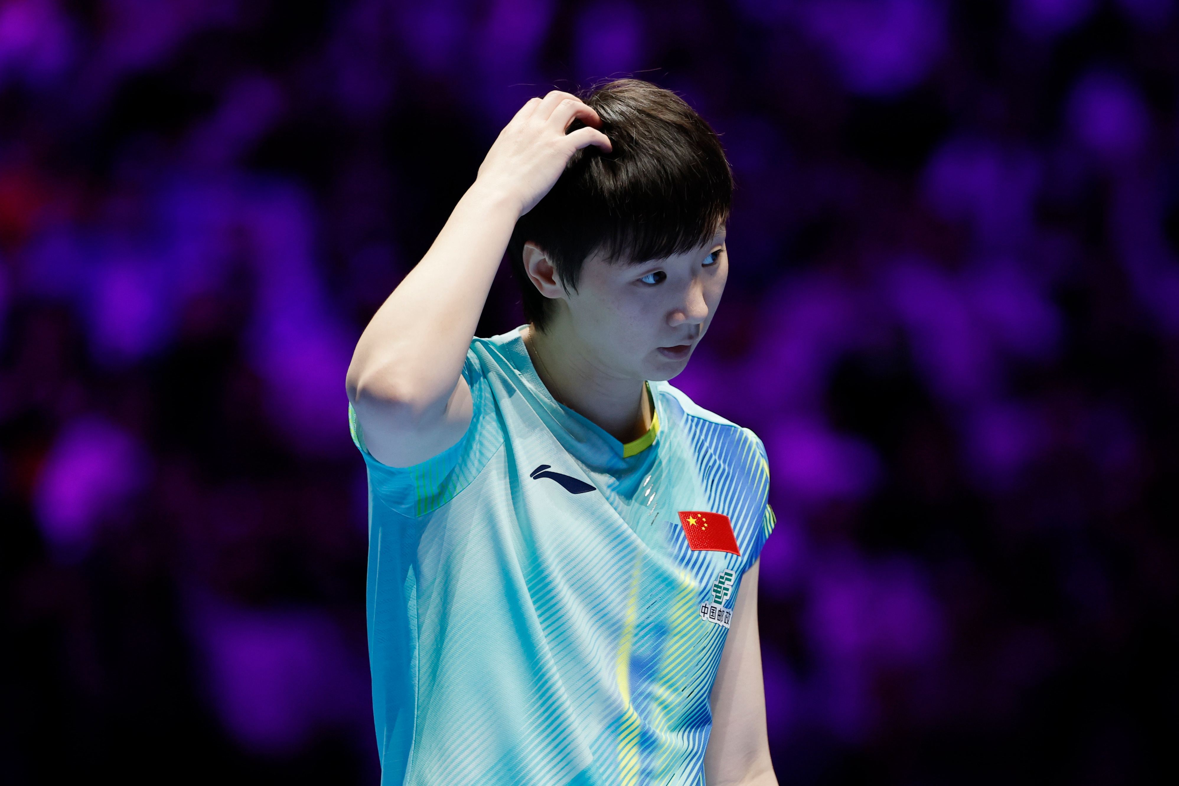【2026澳门世界杯】｜20260405女单决赛·图片5©️中国体育王曼昱加油
