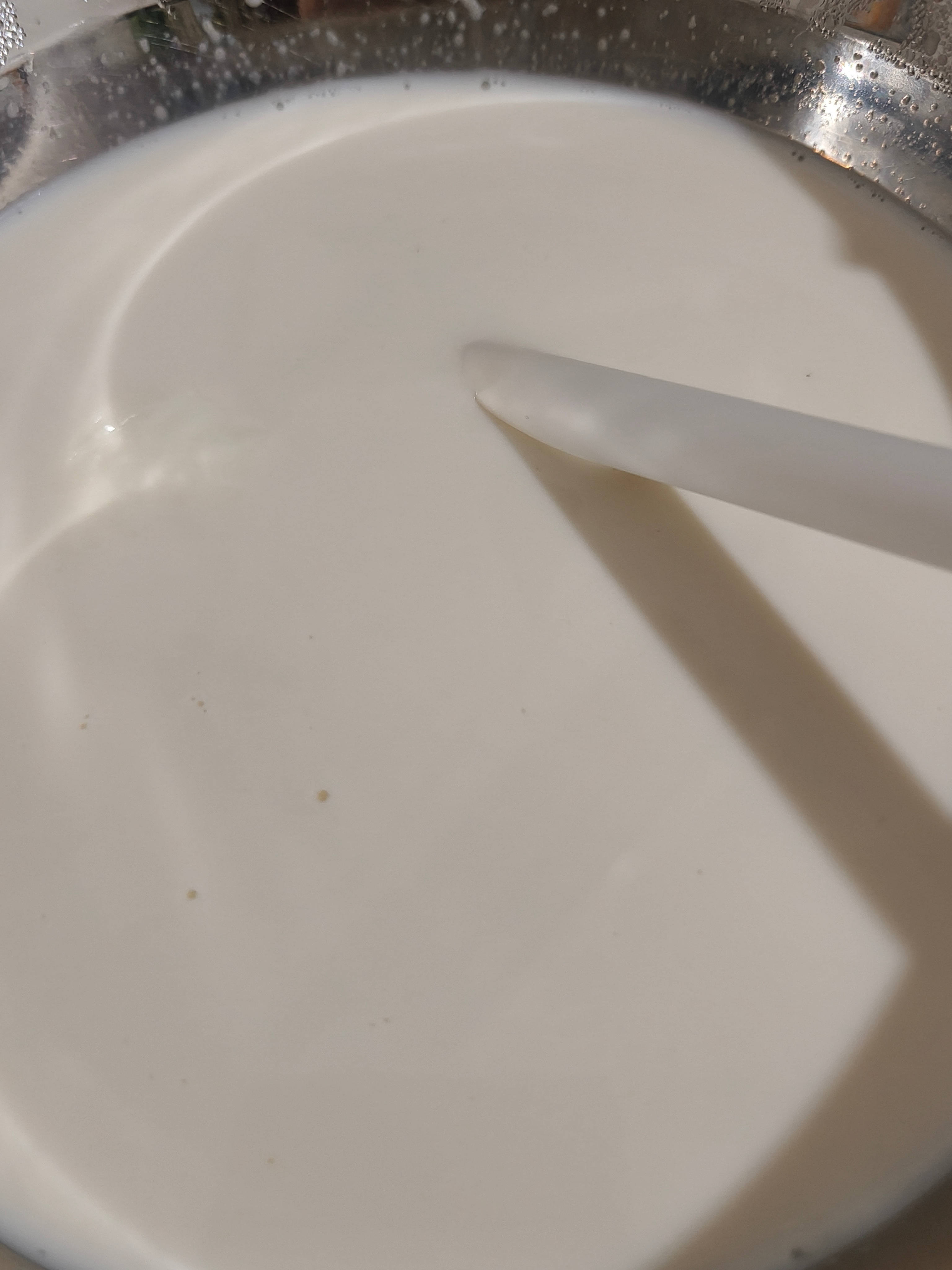 昨天凑单点的奶茶小料，今天自己用龙井和牛奶煮一盆奶茶加进去，味道居然还行 ​​​