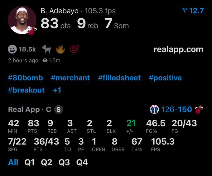 我去………阿德巴约已经拿到83分了………我的妈 