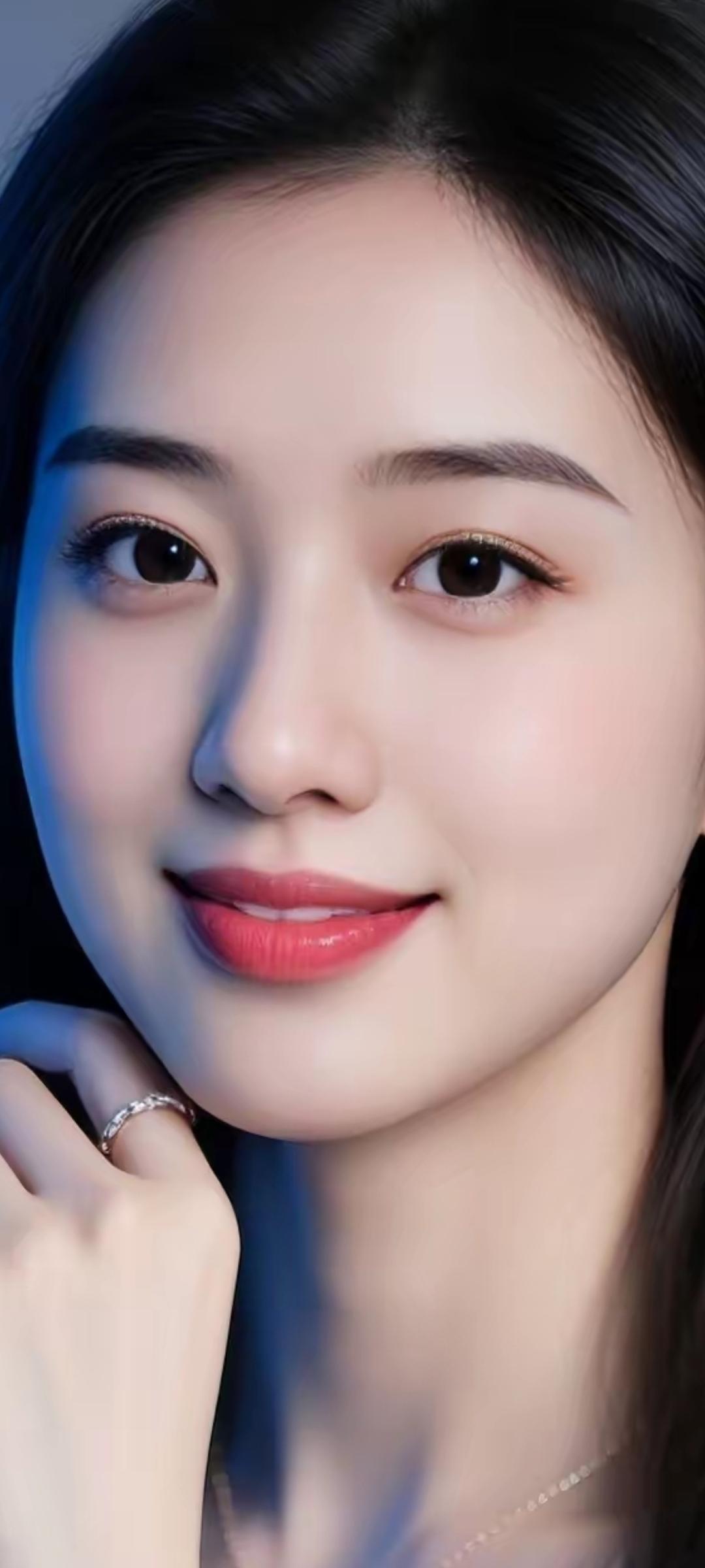 温柔甜美的微笑，散发着迷人的魅力！🌸✨