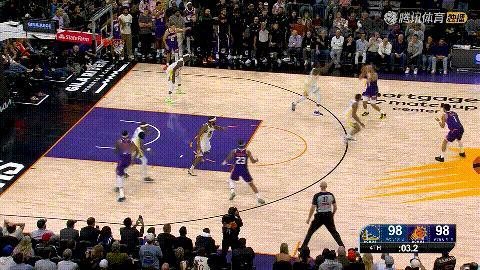 勇士vs太阳勇士功亏一篑啊，前边的防守非常到位。穆迪防守犯规给了太阳两罚 