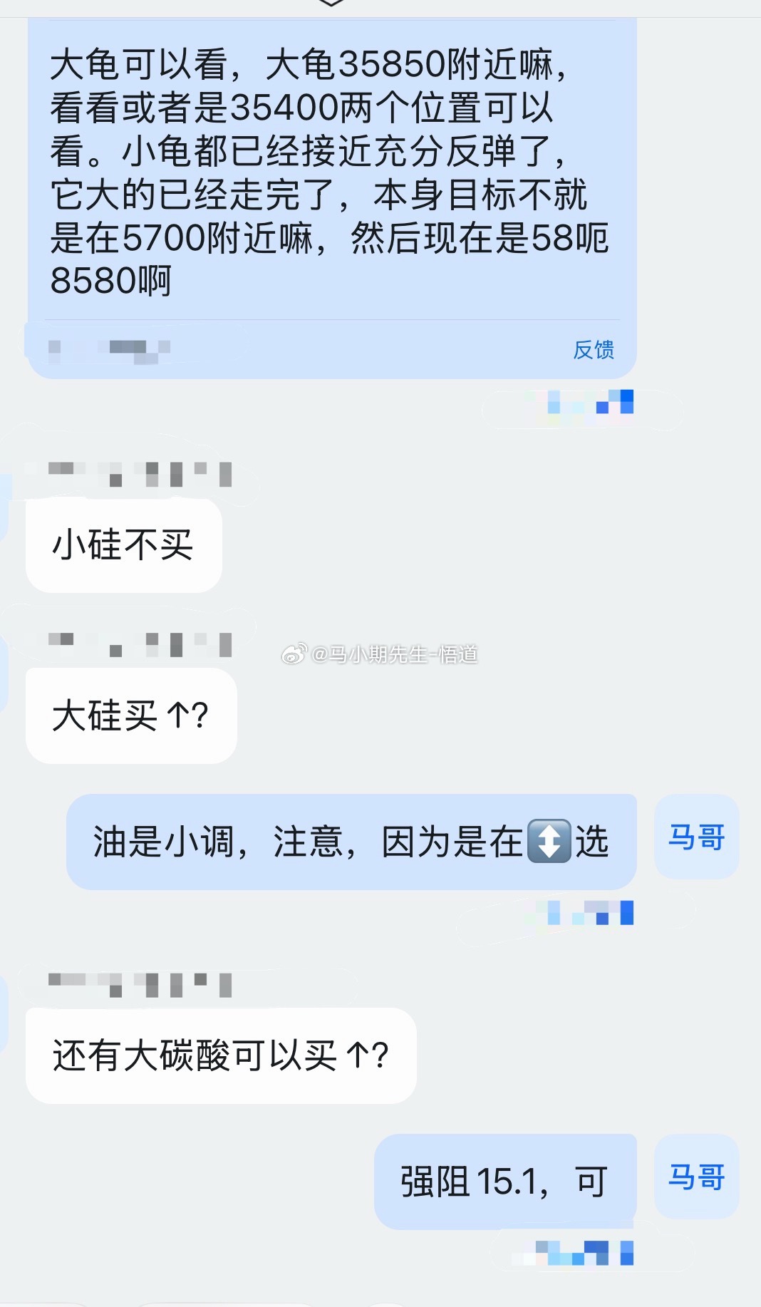 大硅=多晶硅小硅=工业硅昨天小圈子朋友问：大硅可以买？小马哥说：可以需要注意回调