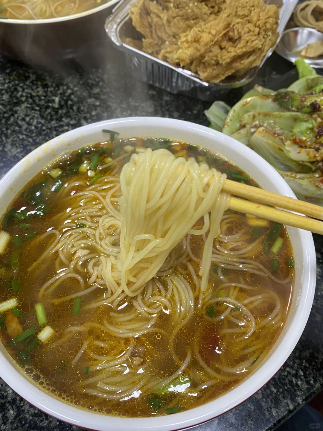 打卡开了好久的穿心米线～