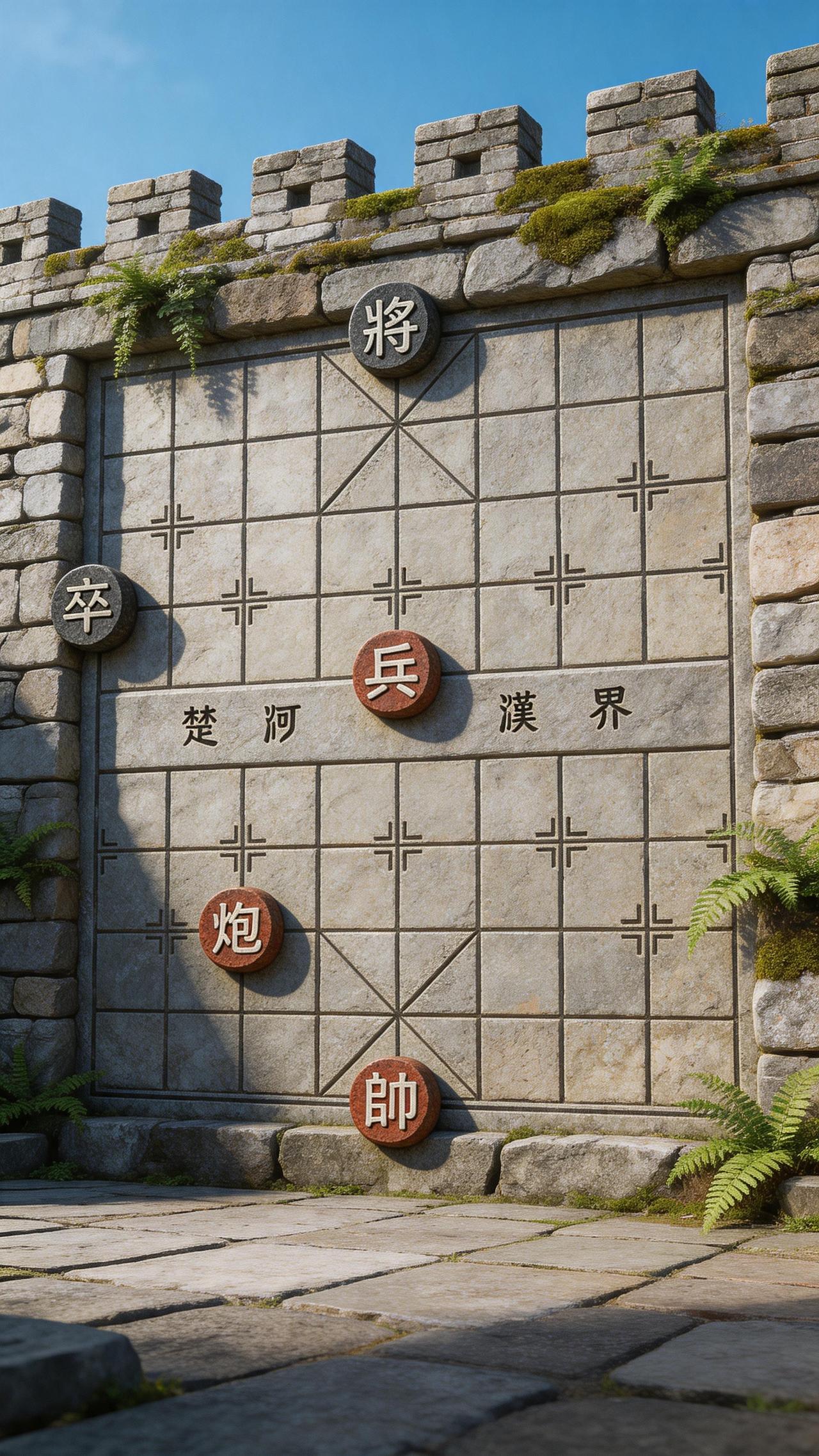 外面旅游，碰到这个，停留片刻感觉太难。象棋残局 象棋高手