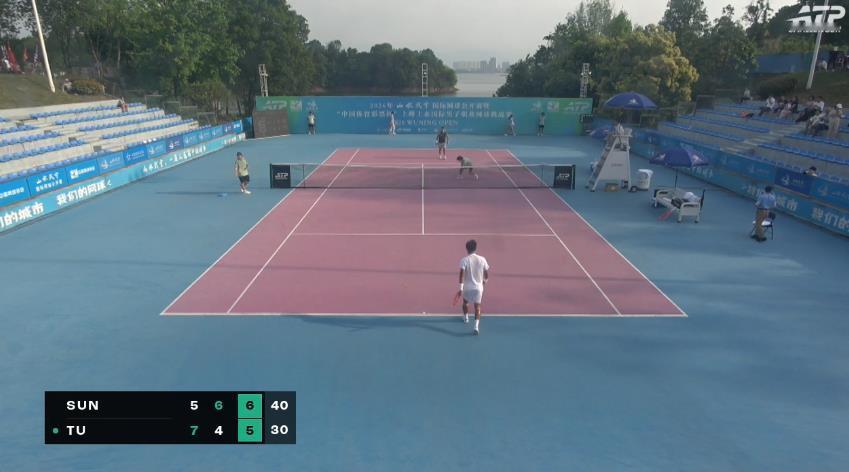 CH50武宁决赛
孙发京5-7,6-4,7-5击败涂辰立
收获50分，9500美