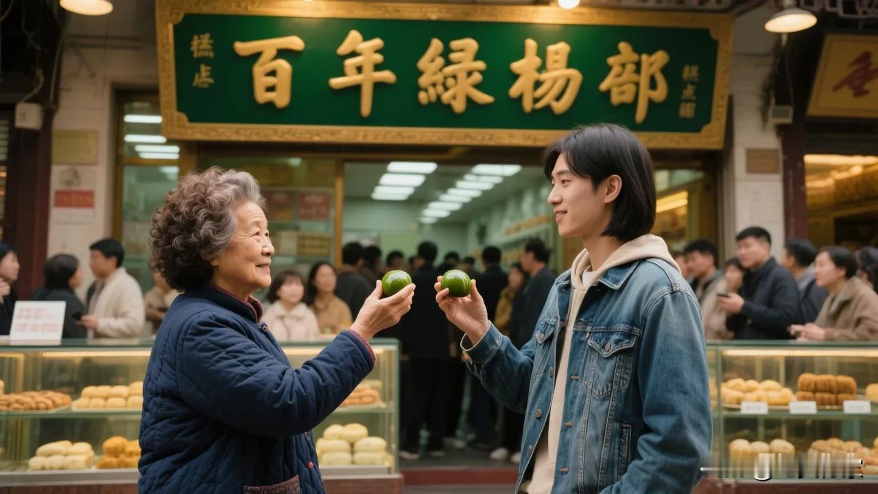 老字号里的“婆媳暗战”：绿杨邨糕团店的甜咸之争
 
南京西路的绿杨邨糕团店门前，