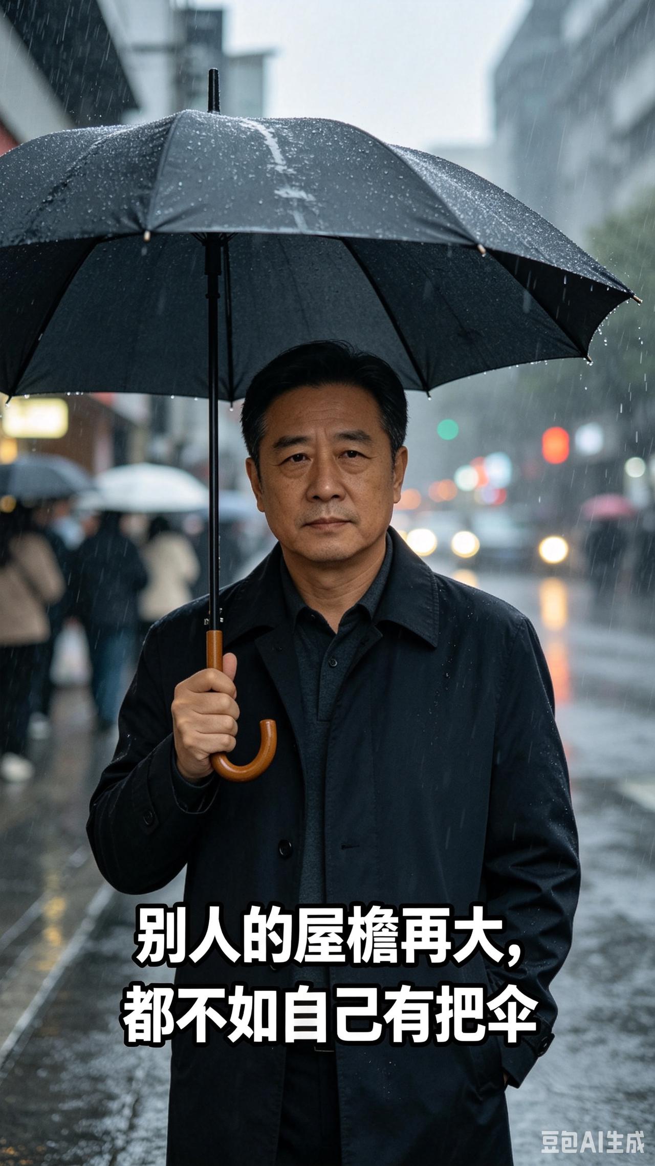 别人的屋檐再大，都不如自己有把伞

       成年人最深的通透，就是终于看清