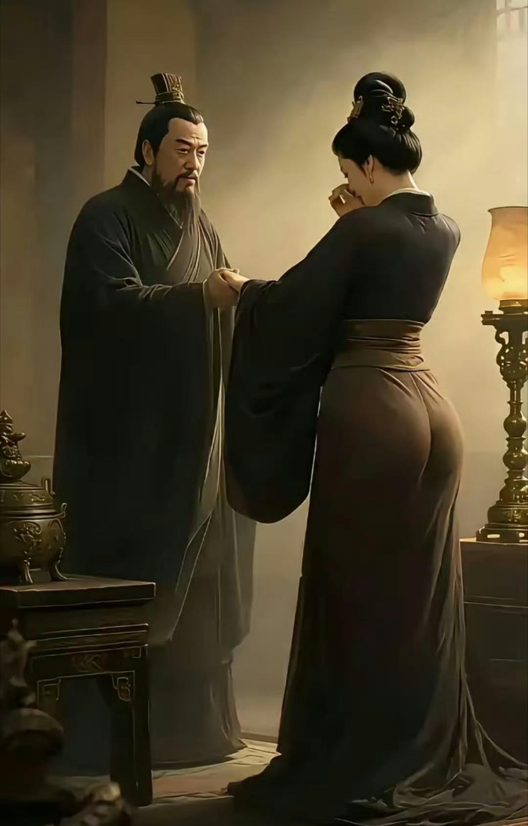 ai复原历史上的曹操，那女的是谁？