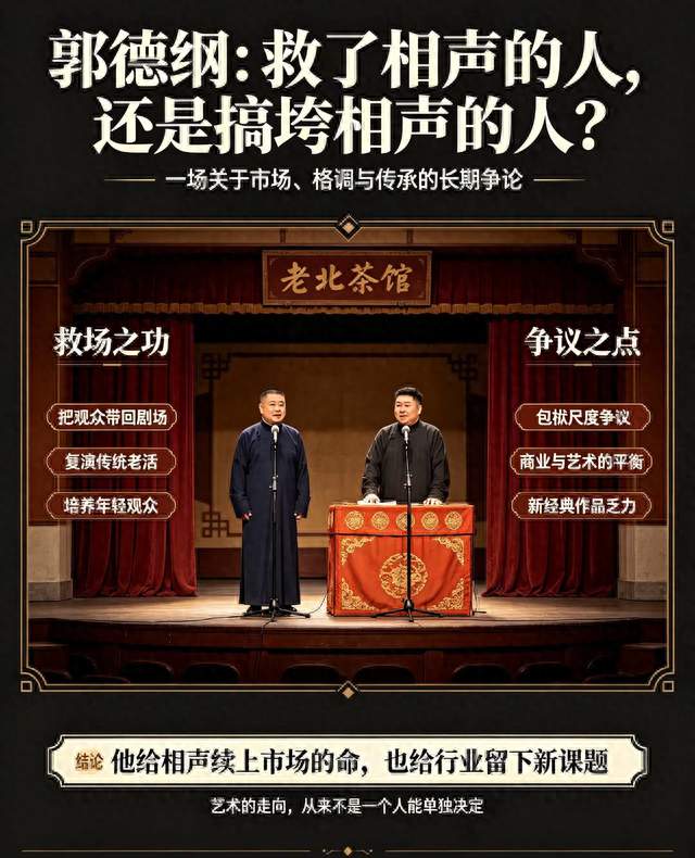 郭德纲：救了相声的人，还是搞垮相声的人？