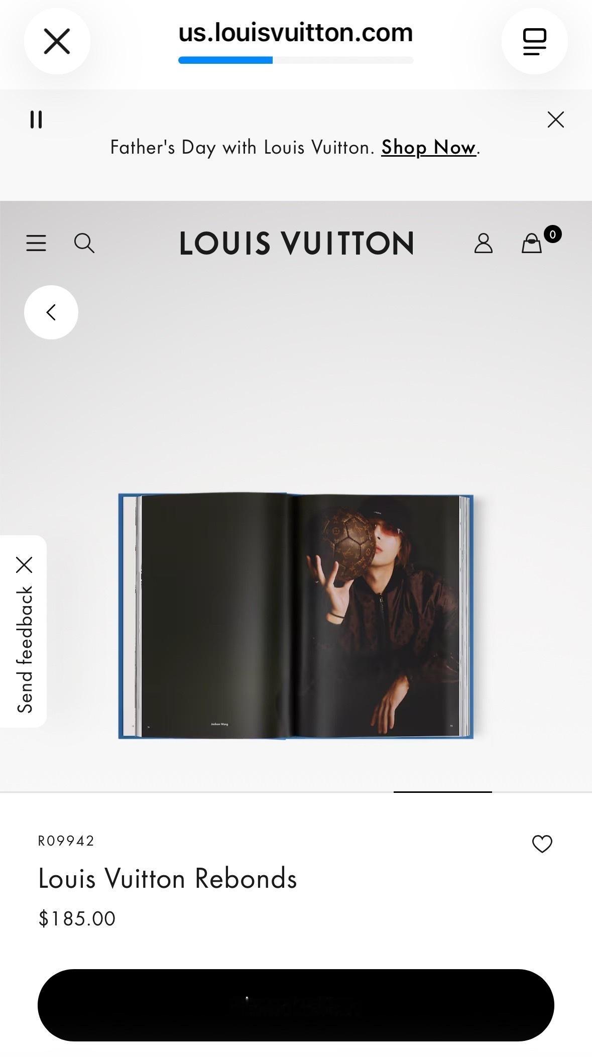 LV出品的摄影集《Louis Vuitton Rebonds》官网上只展示了两位