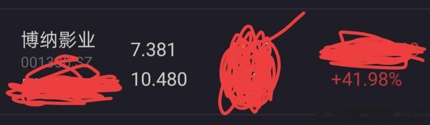 航天，电影盈利41%，全卖了。上周直播时买的，看直播的都知道。可能这几天会再买回