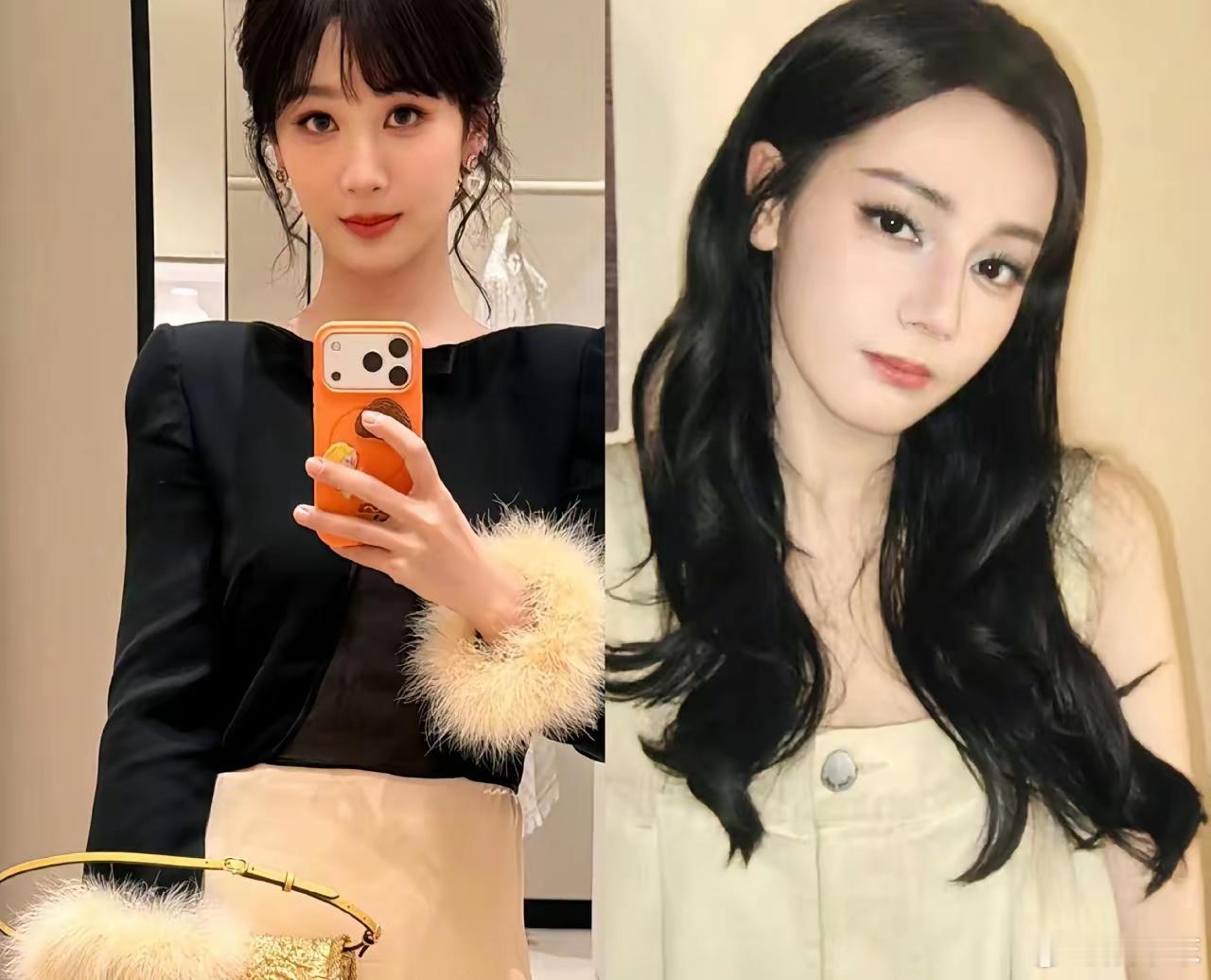 看到 杨紫，迪丽热巴 同一天自拍，演员和明星的区别，杨紫只要是她出演的剧，播放量