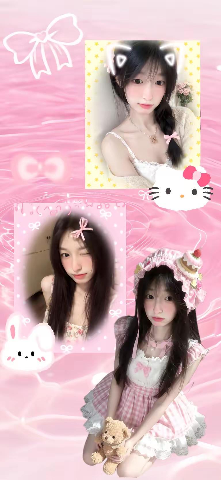 女友壁纸锁屏壁纸原创壁纸甜妹可爱到爆炸💥