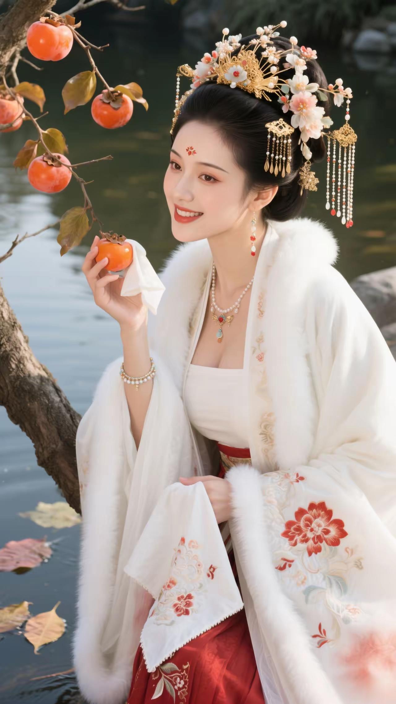 七绝●物竞天择  

亭台水榭假山空，
历雨经霜柿子红。
适者生存方站稳，
开心