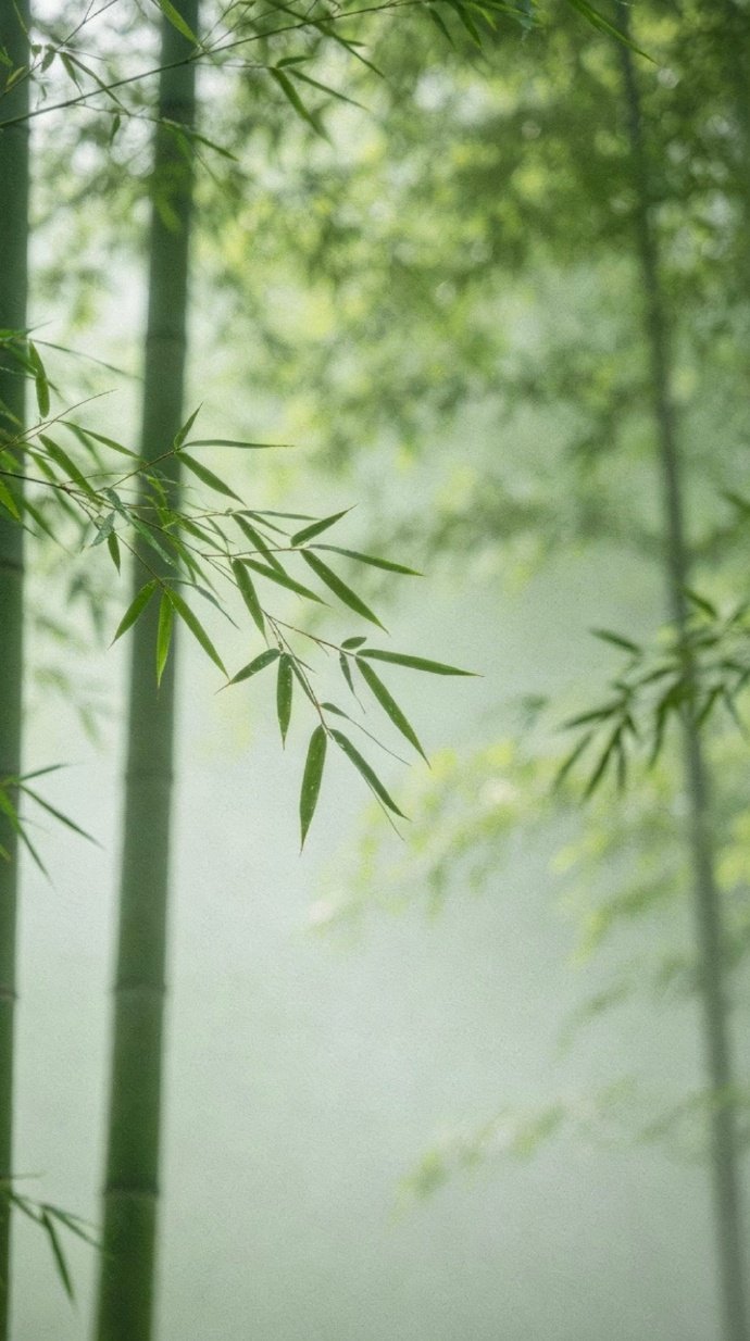 “ 一竿青竹一帘烟 …  ” 