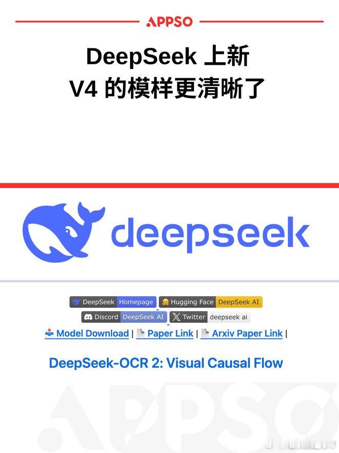 DeepSeek开源OCR2新模型客观说，DeepSeek这次的OCR2新模型确