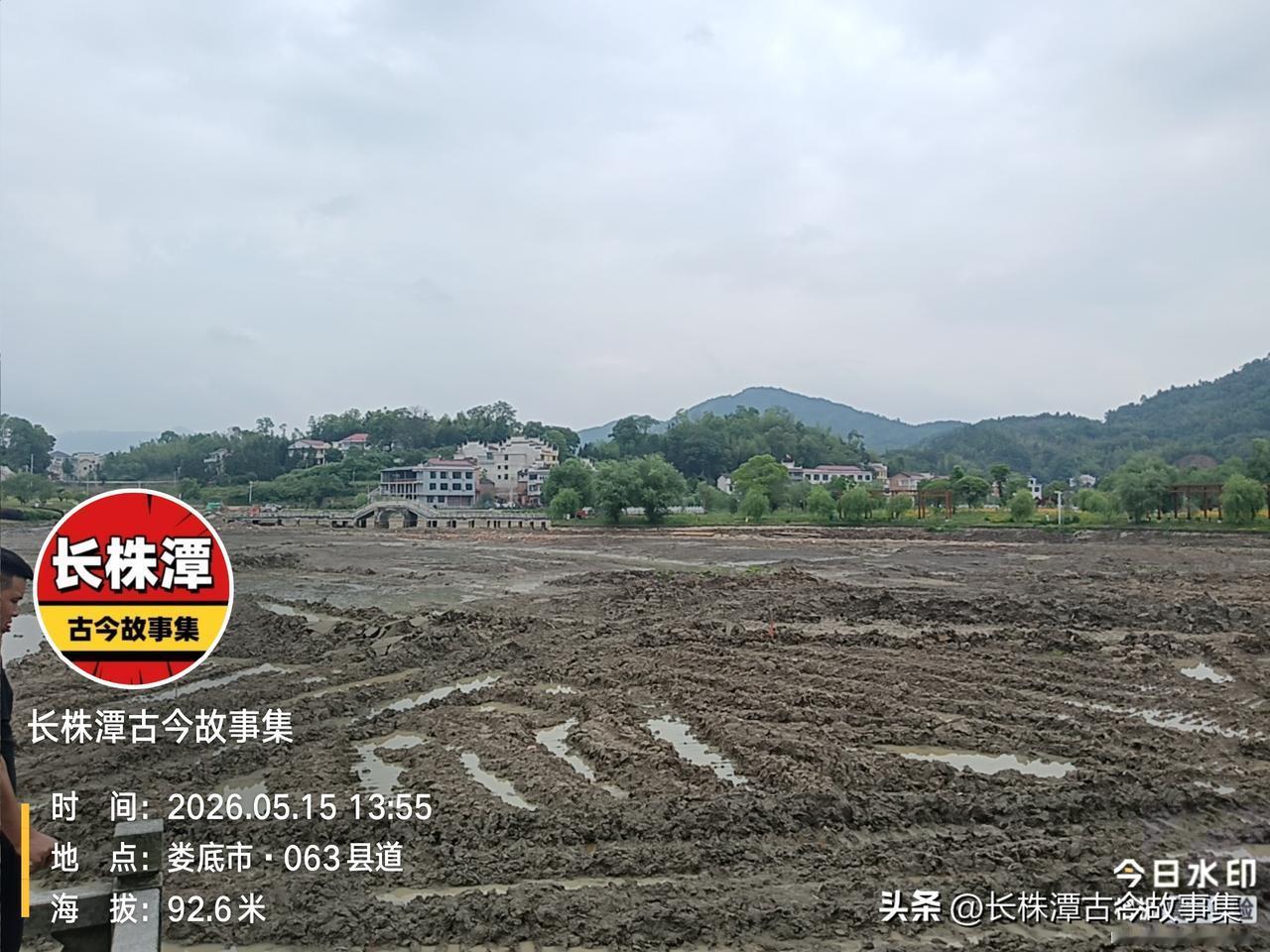 快来抓黄鳝泥鳅。曾国藩屋里前面干塘里