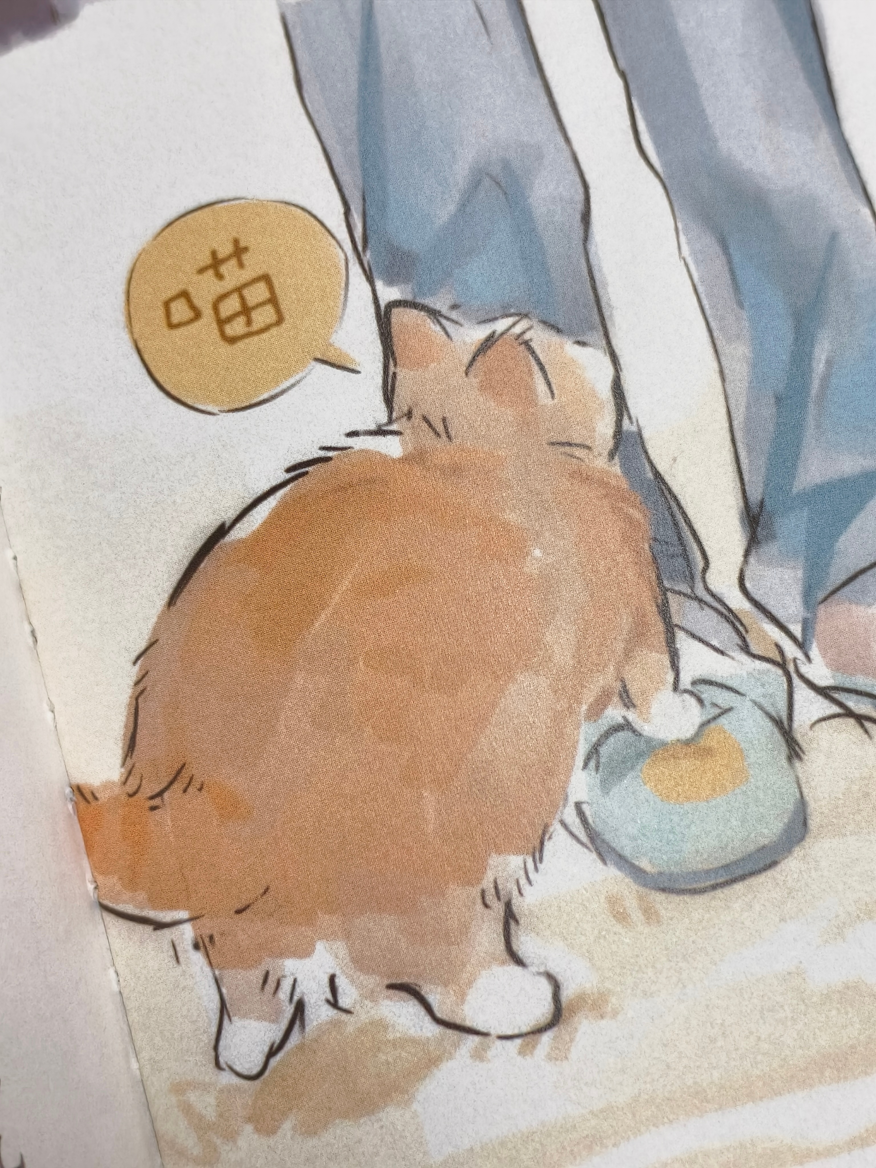 一直在牙师傅的本子里玩寻找大肥猫游戏，此猫被费渡揣怀里的频率极高！中间混入一张萌