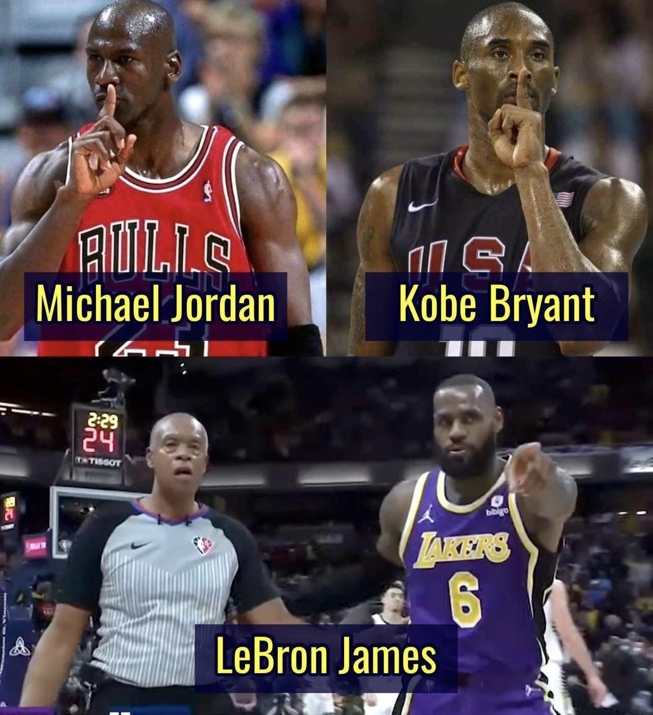 面对球迷挑衅，乔丹&科比用实力让他们闭嘴，詹姆斯却选择请裁判出面驱逐😔