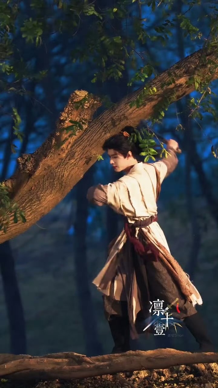龚俊白衣公卿，夕阳下舞剑的少侠 ，有点期待