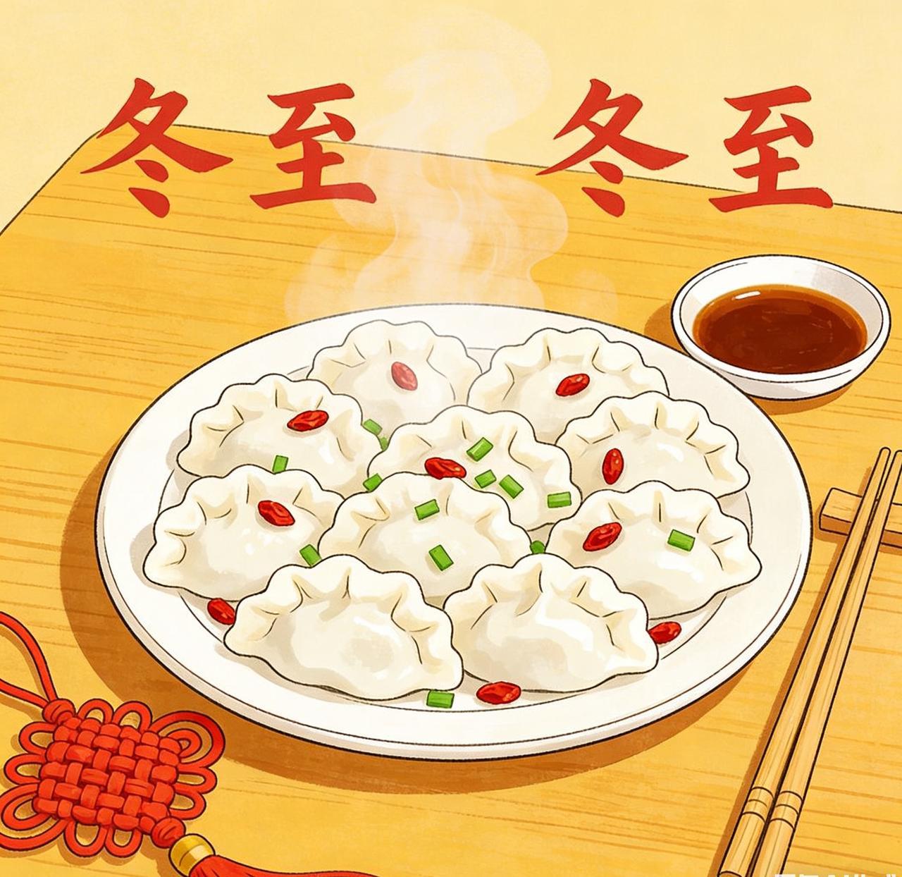 今天冬至，没有吃饺子，祈祷今年冬天不要太冷！