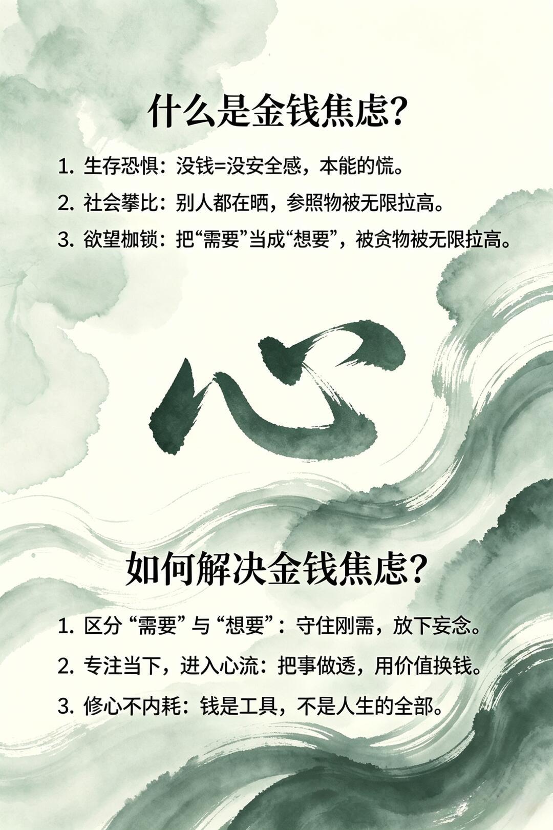 确实会累，钱能解决生活里大半的窘迫与无奈。
 
没钱时，日常开销、人情往来、突发