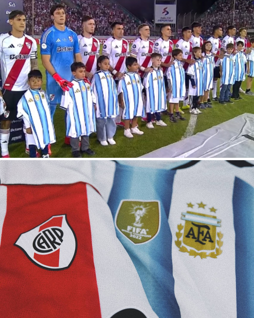 🇦🇷🐔 距世界杯决赛还有两天：河床队向阿根廷国家队致敬阿根廷球迷俱乐部