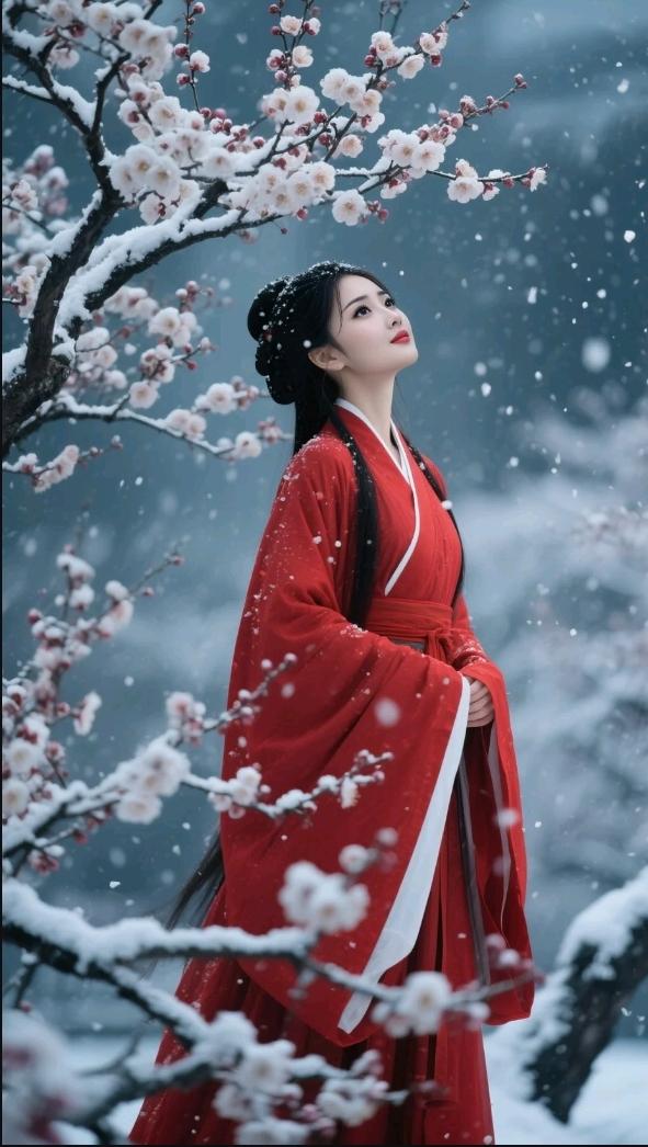 瑞雪纷飞下瑶台
冰清玉洁染尘埃
银装素裹梅花俏
～～～？

上联：漫野银装素；
