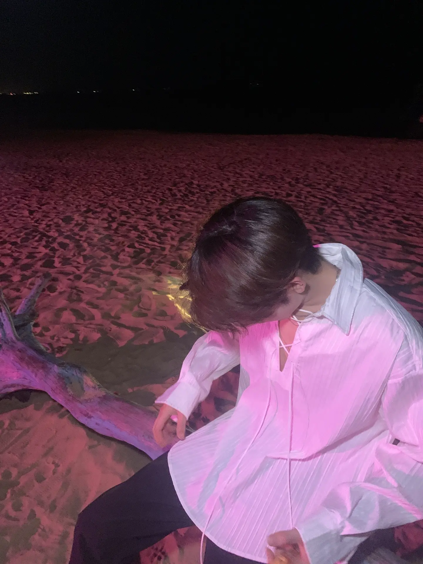 海边氛围感照片。