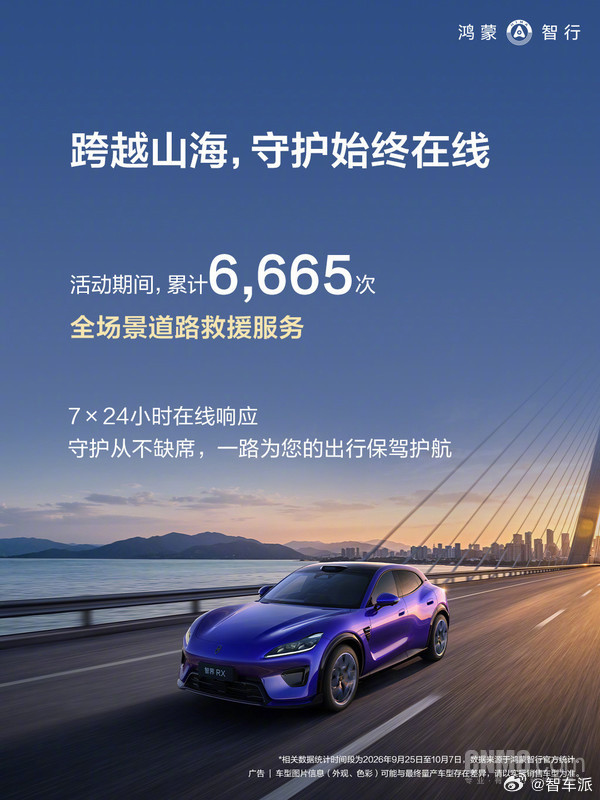 鸿蒙智行发布 2026 国庆安心行服务报告 📋10 月 21 日，鸿蒙智行发布