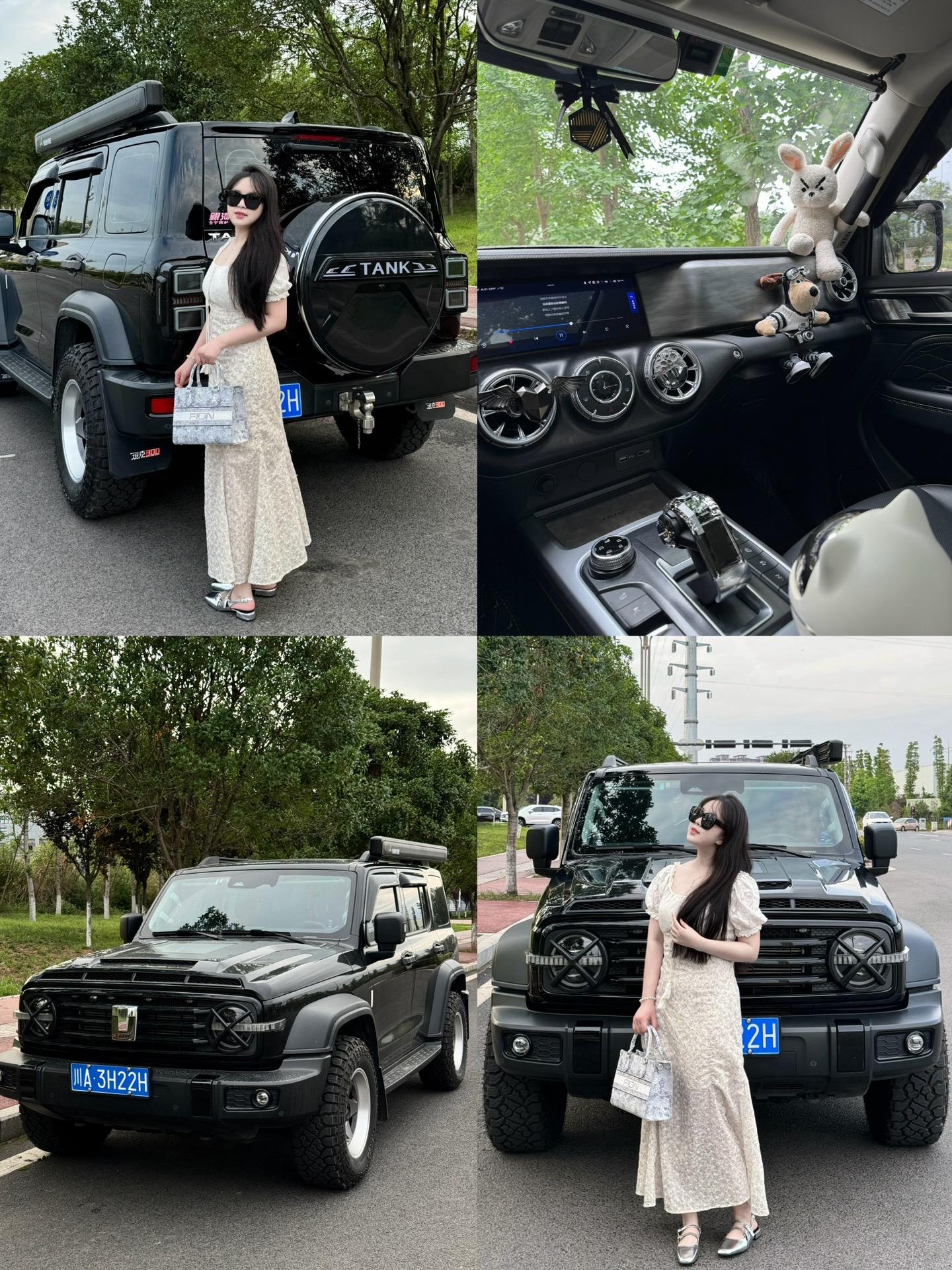 穿漂亮的裙子开最野的车是种什么体验。坦克300改装