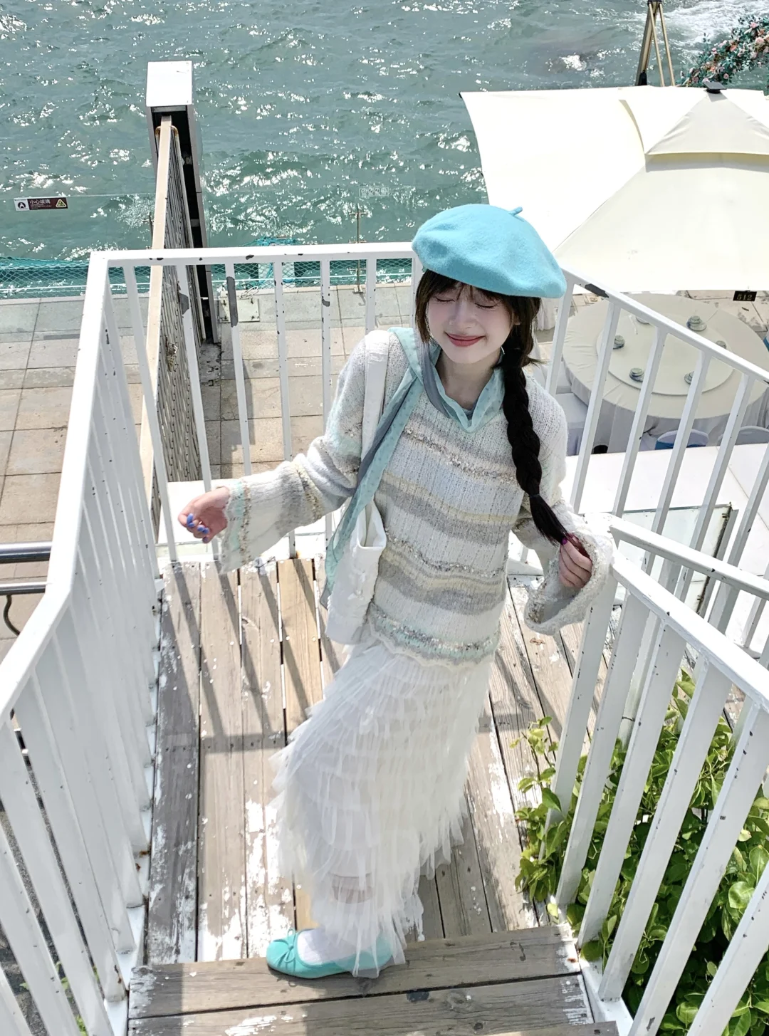 为了漂亮又来了海边‧🏝️₊˚🧼⸝⸝⋆