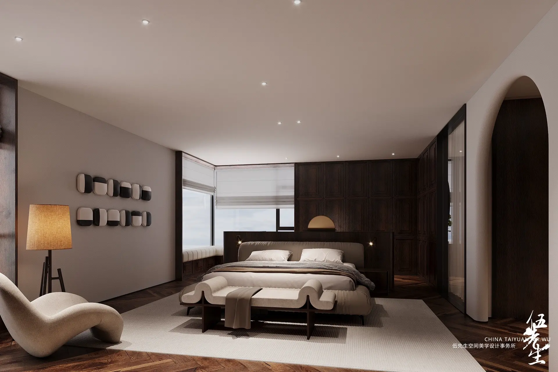 伍先生的全案落地。好年年不做全案的落地了，但是这套案子真的舍不得去交给...