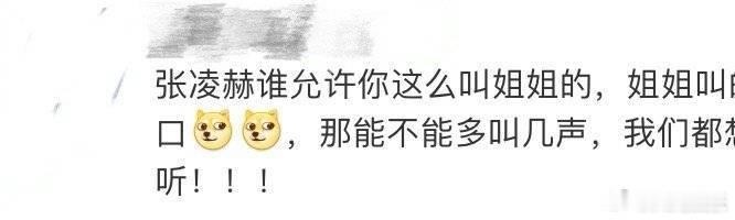 张凌赫谁允许你这么叫姐姐的  张凌赫的姐姐叫声已经成了开推的标志性声音，听得人心