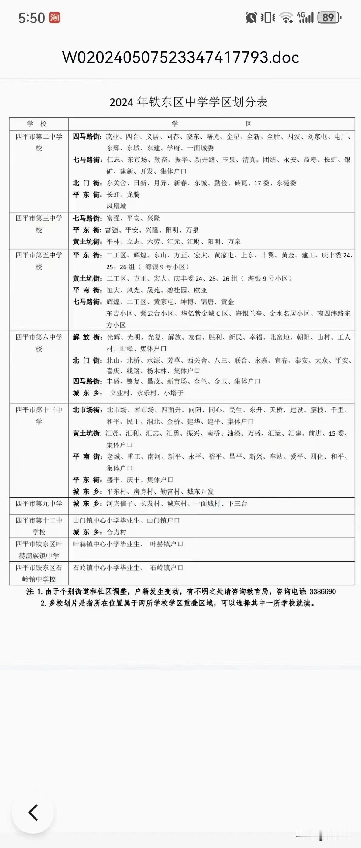 四平市铁东区&铁西区初中学区划分。
好物推荐