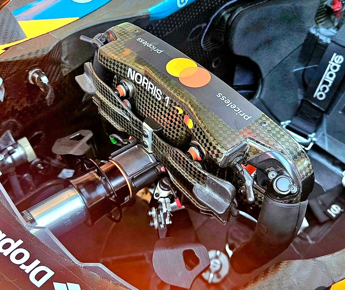 F1[超话]2026F1意大利大奖赛 诺里斯赛车的方向盘 ​​​