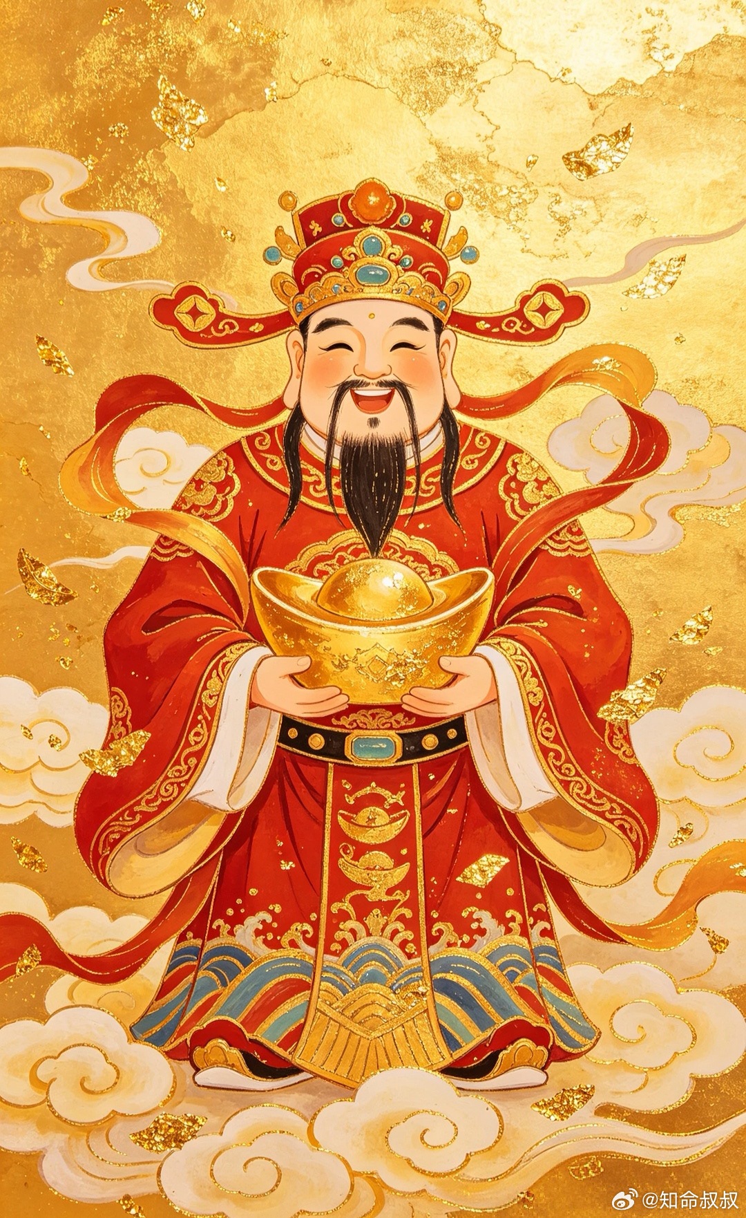 财神到🙏，诚心祈愿财星护佑，行事量力而行，求财走正道，财源绵长，全家衣食无忧，