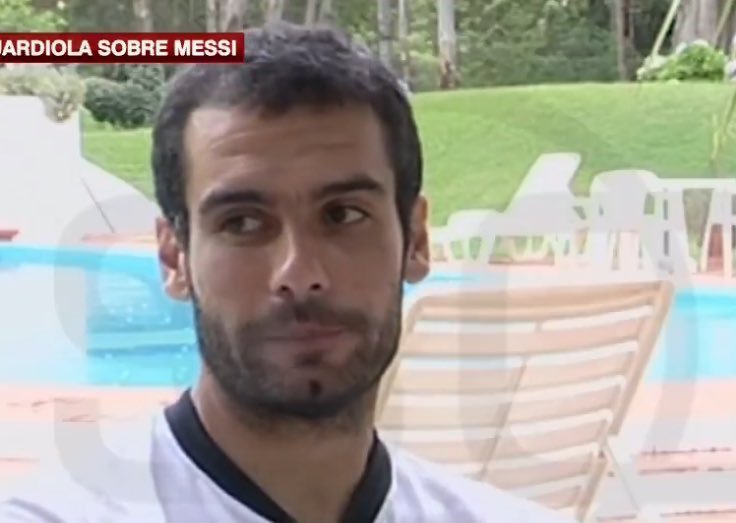 2006年瓜迪奥拉接受采访时谈梅西。问：当你发现像梅西这样的年轻人在巴塞罗那取得