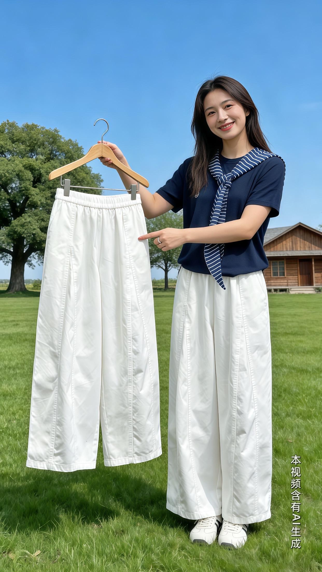 当普通女生用轻盈感穿搭打开春天 五一出游穿搭 显高显瘦显腿长  裤子版...