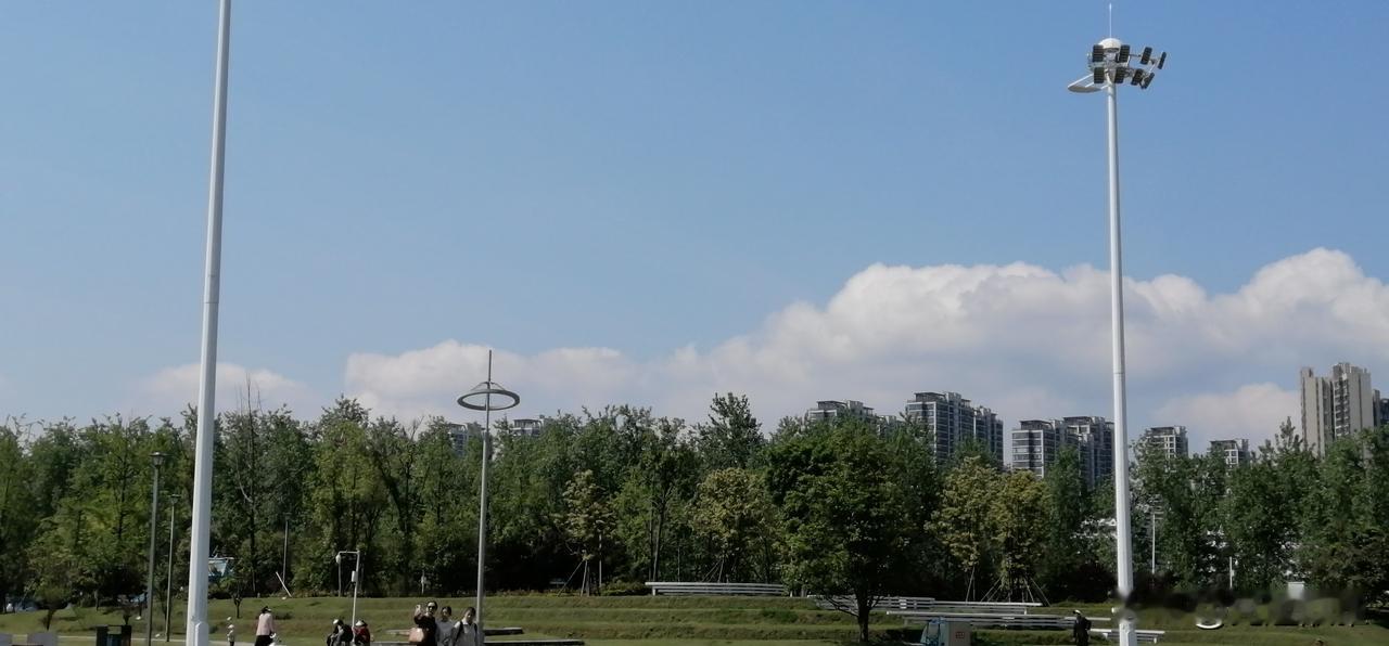 已经晴了两天，今天早上起床，发现又是一个大晴天。
想想没什么事，就去了健身公园。