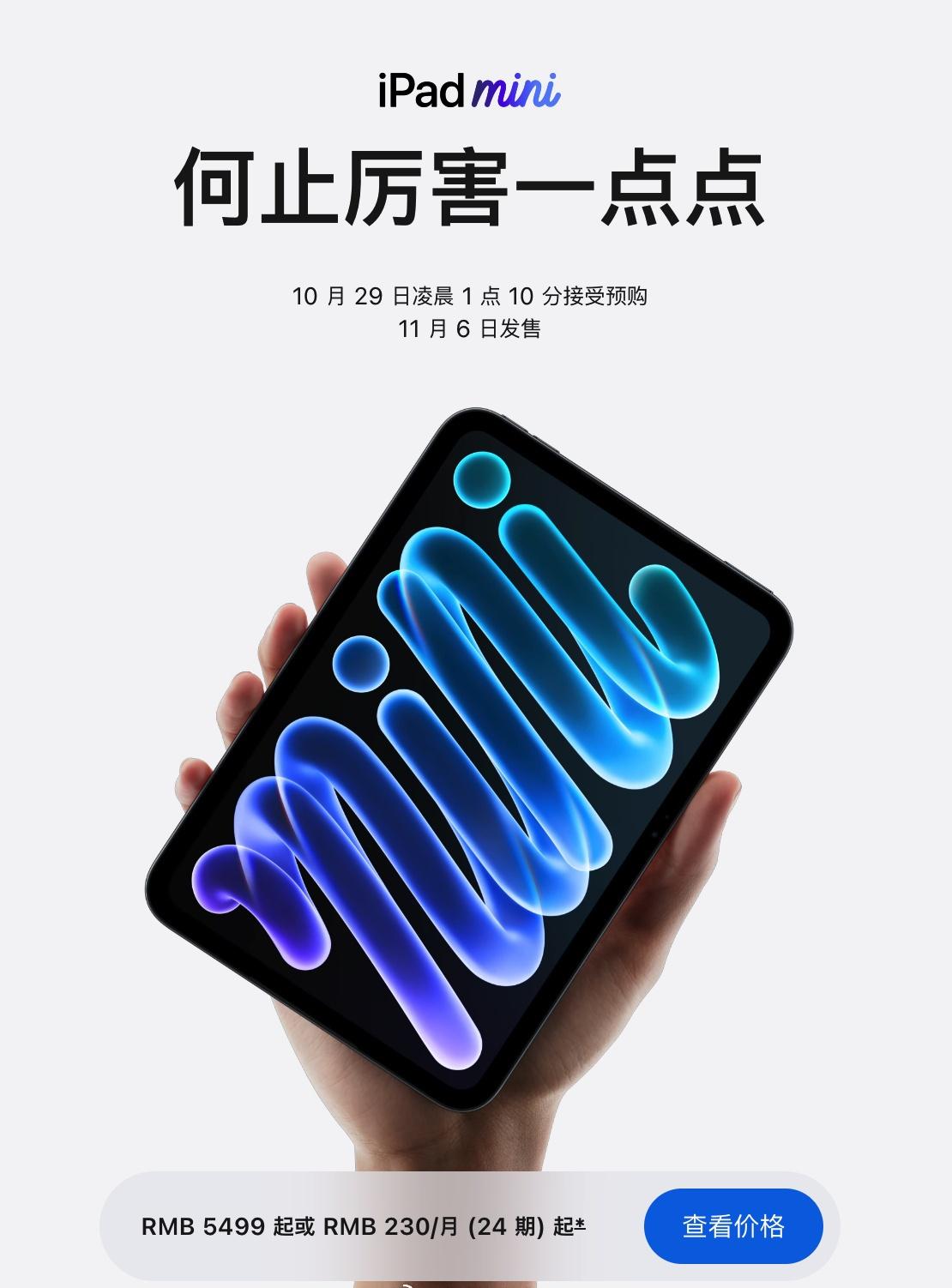 iPad mini8悄然上线
8.5英寸OLED+A20 Pro，性能确实拉满，