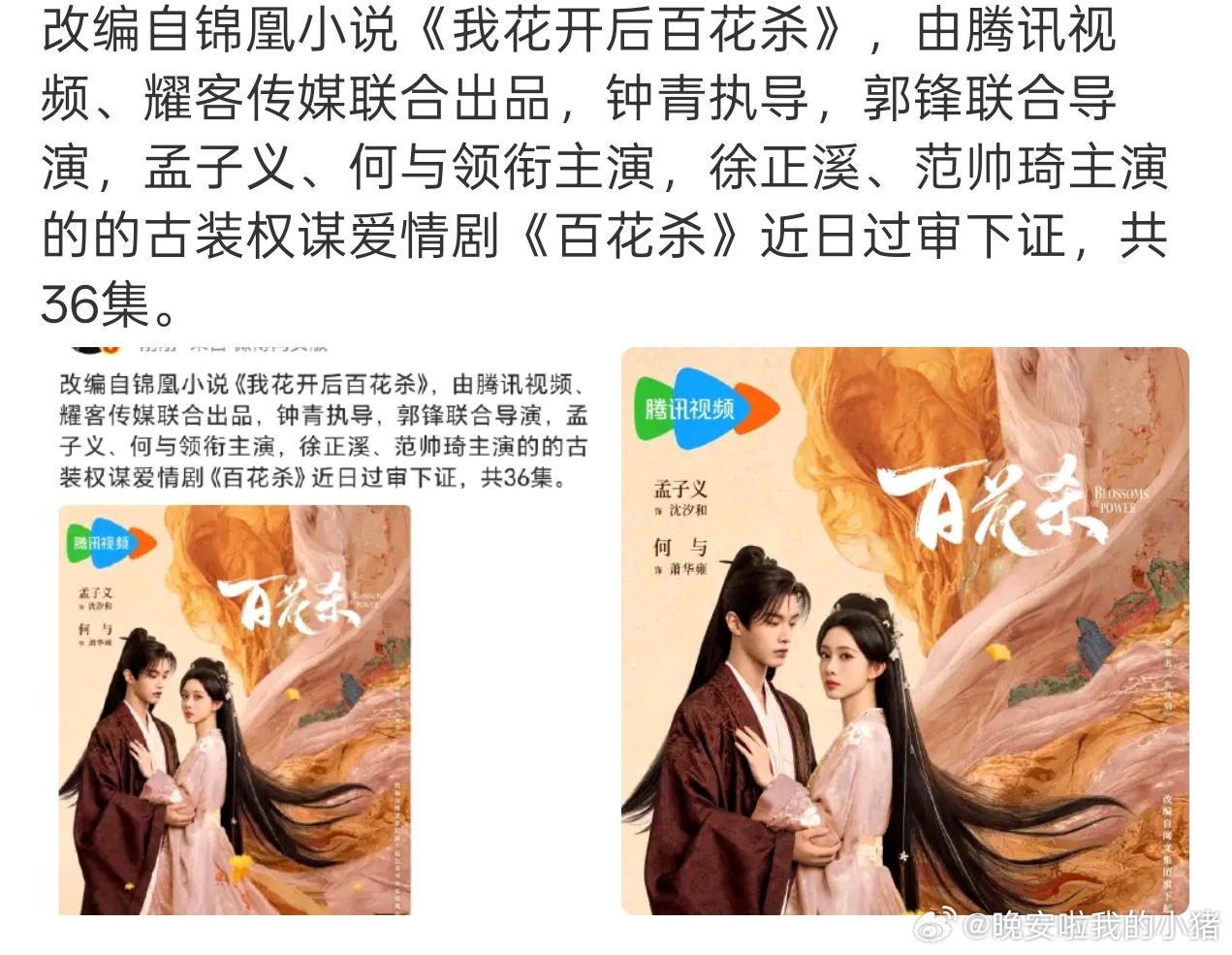 孟子义何与百花杀过审下证