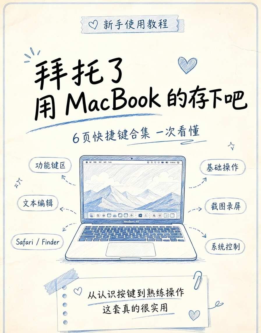 谁懂啊！Mac 这些隐藏快捷键太香了
Mac高效快捷键｜新手直接抄作业✅精简全网