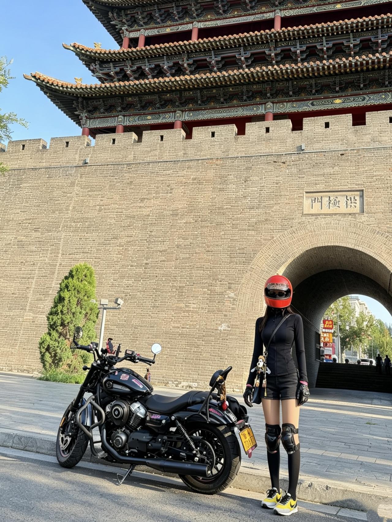 不做甜妹 做掌控油门的女骑
古城楼下 一个不爱逛街 只爱骑车的女生【来自懂车帝车